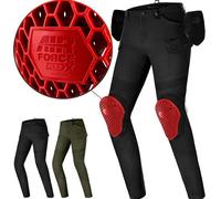 SHIMA GIRO Motorcycle Trousers for Women AIRFORCE Knee Protectors Motorbike Mens Armoured Cargo Lightweight Protective Pants Stretch Reinforced Armored Bike Elastic Ventilated (Womens, Black, 30/30)