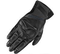 SHIMA HERO GLV Motorbike Gloves Men Leather Short Summer Biker Armoured Protectors Motorcycle Perforated Ventilated Reinforced Touchscreen Motorsport Glove Racing Motorbikes (Mens, Black, L)