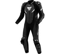 SHIMA Hyper RS perforated One Piece Motorcycle Leather Suit, black/white, size 56