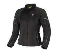 SHIMA JET Breathable MESH Panels, Waterproof, Removable Membrane, Level 2 Back Protector Included, Advanced Adjustment (Women, Jackets, Black, L)