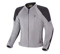 SHIMA JET Breathable MESH Panels, Waterproof, Removable Membrane, Level 2 Back Protector Included, Advanced Adjustment (Men, Jackets, Grey, M)