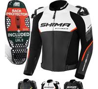 SHIMA Mens Bandit 2.0 Motorcycle Suit, Jacket/Red, 48 EU