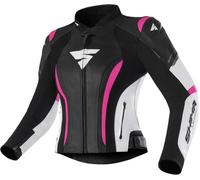 SHIMA Miura 2.0 Ladies Motorcycle Leather Jacket, black/hotpink, size 40