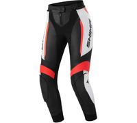 SHIMA Miura 2.0 Ladies Motorcycle Leather Pants, black-white-red, size 38 for Women