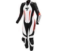 SHIMA Miura RS Ladies One Piece Motorcycle Leather Suit, black-white-red, size 36 for Women