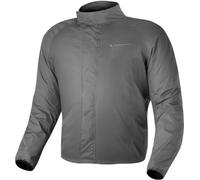 SHIMA RAINSHELL MEN JACKET GREY Wasserdichte Motorradjacke für Herren - Ultraleichter Regenschutz mit reflektierenden Einsätzen (Grau, M)