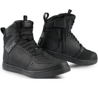 SHIMA REBEL 2.0 Motorbike Boots for Men Waterproof Leather Shoes Summer Suede Motorcycle Short Ankle Protector Urban Bike Casual Classic Riding Motor Boot (Mens, Waterproof Black, 41)