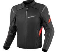 SHIMA Rush 2.0 waterproof Motorcycle Textile Jacket, black-red, size S for Men