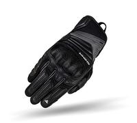 SHIMA RUSH GLOVES Motorbike Gloves Men Leather Summer Biker Armoured Protectors Motorcycle Perforated Ventilated Reinforced Motorsport Glove Street Motorbikes (Mens, Men/Black, S)