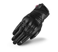 SHIMA RUSH GLOVES Motorbike Gloves Women Leather Summer Biker Armoured Protectors Motorcycle Perforated Ventilated Reinforced Motorsport Glove Street Motorbikes (Womens, Women/Black, S)