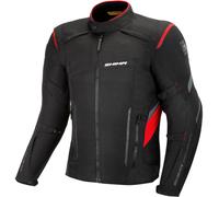 SHIMA Rush waterproof Motorcycle Textile Jacket, black-red, size 4XL for Men