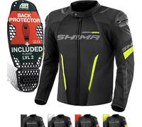 SHIMA Solid 2.0 Motorbike Jackets for Men AirForce Back Protector Armour Riding Motorcycle Jacket Summer Winter