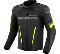 SHIMA Solid 2.0 Vented waterproof Motorcycle Textile Jacket, black/yellow, size 3XL
