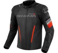 SHIMA Solid 2.0 waterproof Motorcycle Textile Jacket, black/red, size 3XL