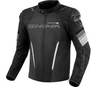 SHIMA Solid 2.0 waterproof Motorcycle Textile Jacket, black-white, size S for Men