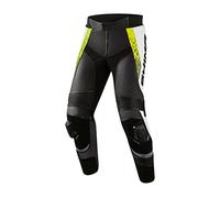 SHIMA STR 2.0 Motorbike Pants - Leather, Sport Pants with HIPS & Knees Protectors, Knee Sliders, Perforated Leather, for 2-Piece Suit (54, Fluo)