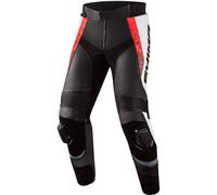 SHIMA STR 2.0 Motorbike Pants - Leather, Sport Pants with HIPS & Knees Protectors, Knee Sliders, Perforated Leather, for 2-Piece Suit (56, Red Fluo)