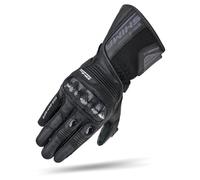 SHIMA STR-2 Motorbike Gloves Mens Leather Long Biker Armoured Protectors Motorcycle Perforated Ventilated Cool Reinforced Touchscreen Motorsport Glove Motorbikes Summer Autumn (Mens, Black, M)