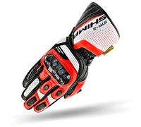 SHIMA STR-2 Motorcycle Gloves, black-white-red, size M for Men