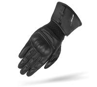 SHIMA STX Motorbike Gloves Men Leather Long Summer Biker Armoured Protectors Motorcycle Perforated Ventilated Reinforced Touchscreen Motorsport Glove Racing Motorbikes (Mens, Black, M)