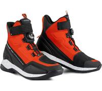 SHIMA Takeshi Vent, Motorbike Shoes for Men - Breathable, Reinforced Street Riding Shoes with ATOP Closure System, Ankle Support, Anti-Slip Sole, Gear Pad (Red, 9)