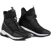SHIMA Takeshi Vent, Motorbike Shoes for Men - Breathable, Reinforced Street Riding Shoes with ATOP Closure System, Ankle Support, Anti-Slip Sole, Gear Pad (Black, 9)