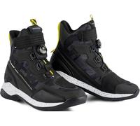 SHIMA Takeshi Vent, Motorbike Shoes for Men - Breathable, Reinforced Street Riding Shoes with ATOP Closure System, Ankle Support, Anti-Slip Sole, Gear Pad (Camo, 8)