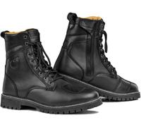 SHIMA THOMSON Lady, Motorbike Boots for Women | Reinforced Leather Womens Biker Boots with Side Zipper, Ankle Support, Anti-Slip Sole, Gear Shift Handle (Black, 5)