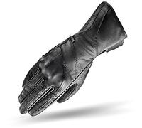 SHIMA Unica Black, Urban City Classic Leather Summer Slim Lady Fit Women Motorcycle Gloves (XS-L), Black (S, Black)