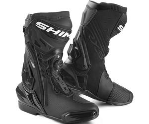 SHIMA VRX-3 perforated Motorcycle Boots, black/white, size 47