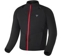 SHIMA WARMUP men's motorbike jacket - quilted jacket with insulation layer and windproof fabric on sleeves (M, Black)