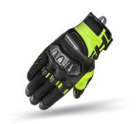 SHIMA X-BREEZE 2 Motorbike Gloves Men Leather Summer Biker Armoured Protectors Motorcycle Perforated Ventilated Reinforced Motorsport Glove Street Motorbikes (Mens, Fluo, S)