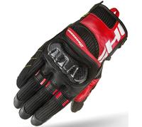 SHIMA X-BREEZE 2 Motorbike Gloves Men Leather Summer Biker Armoured Protectors Motorcycle Perforated Ventilated Reinforced Motorsport Glove Street Motorbikes (Mens, Red, L)