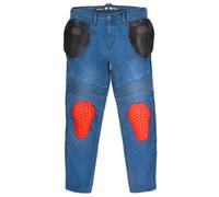 SHIMA Zenith Motorcycle Jeans for Men GFLEXX Knee Protectors Motorbike Mens Armoured Trousers Lightweight Protective Pants Stretch Reinforced Armored Bike Elastic Ventilated (Mens, Blue, 30/32)