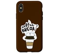 Shimaenaga Bird | Coffee | Break | Japan | Hokkaido | Snow Fairy | Coffee Lover Case for iPhone X/XS