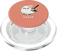 Shimaenaga with cherry blossom Hokkaido snow fairy bird PopSockets PopGrip for MagSafe