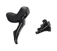 Shimano 105 R7020 11-Speed STI Gear Shifter & Disc Caliper Kit BLACK LEFT