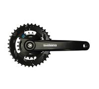 SHIMANO 7/8 Speed Mountain Bicycle Crankset - FC-M315-B2 - Black (Black - 170MM 36-22T)