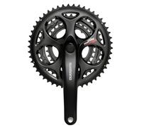 SHIMANO A073C Chain Set - Black, 50/39/30 Teeth/Small