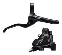 SHIMANO Altus BL-MT201/BR-UR300 Disc Brake and Lever - Rear, Hydraulic, Flat Mount, Resin Pads, Black