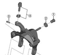 Shimano BR-7700 EC bolt M4 x 10.2 mm