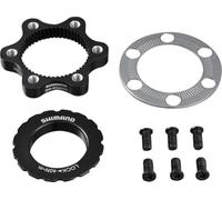 SHIMANO Centerlock to 6-Bolt Rotor Adapter Black, One Size