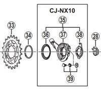 Shimano Spares Bicycle Cycle Bike CJ-NX10 Nexus Cassette Joint Unit