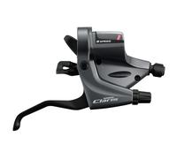 Shimano Claris RS200 STI 8-Speed Double Flat Bar Levers Pair Silver