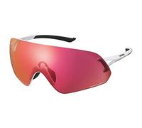 Shimano Clothing Aerolite Panoramic Glasses, Metallic White, RideScape Road Lens