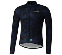 Shimano Clothing Men's Vertex Thermal Jersey, Black, Size L