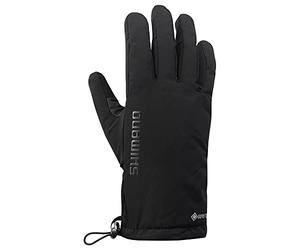 Shimano Clothing Unisex GORE-TEX® GRIP PRIMALOFT® Gloves, Black, Size S