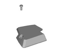 Shimano SL-M8000 right hand base cap and bolt