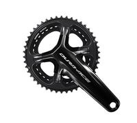 Shimano Dura Ace Fc-r9200 2x12s Crankset Silver 165 mm / 46/36t 165 mm Black
