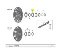 Shimano Cues Lg700 Pinion 15t Black